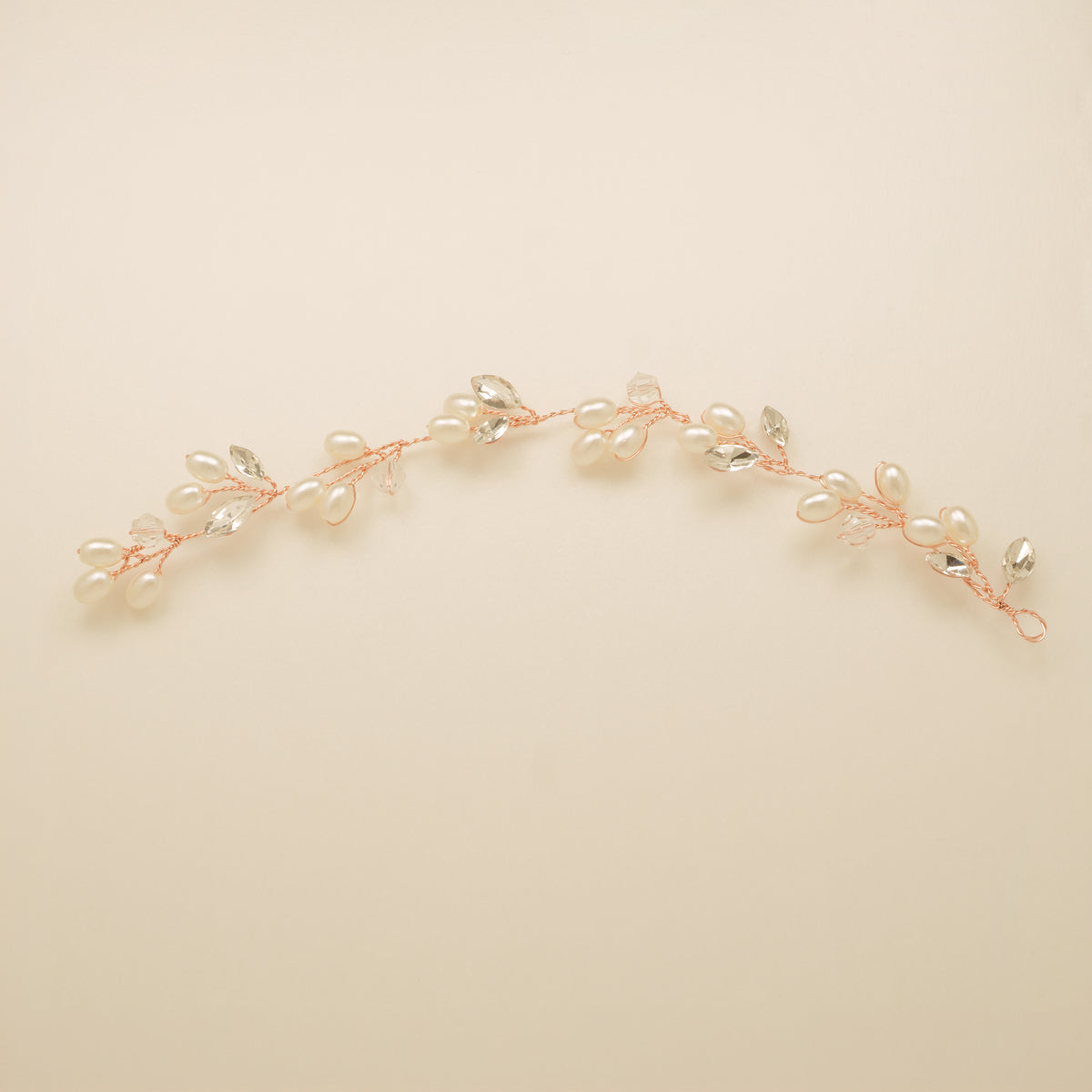 Tasha Short - Rose Gold hair vine