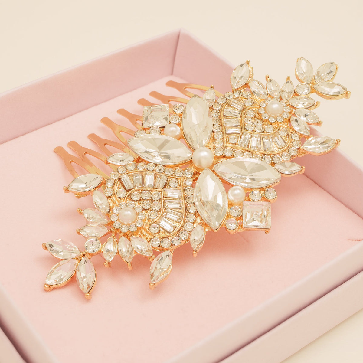 Gatsby Vintage Inspired Wedding Hair Comb in Gold