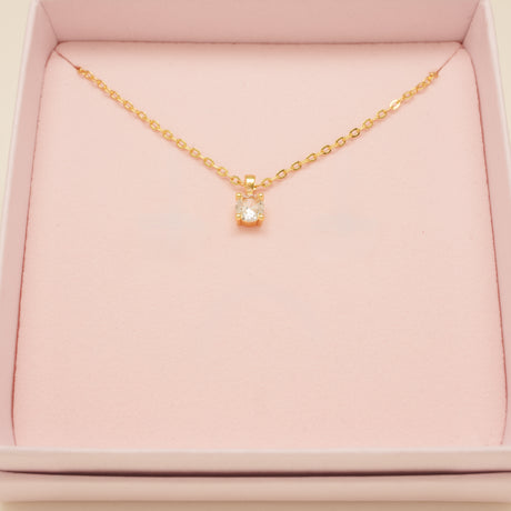 Annie Crystal Wedding Necklace / Gold