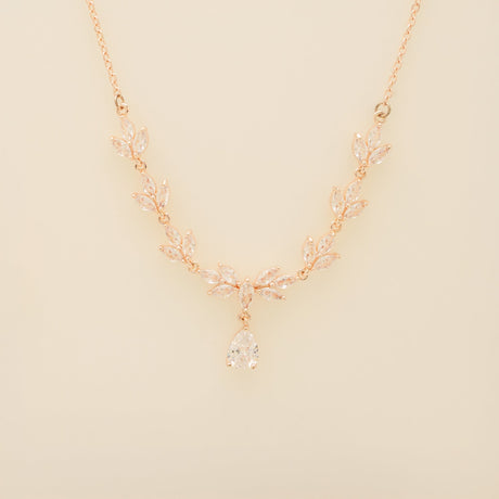 Belle Crystal Wedding Jewellery Set / Rose Gold