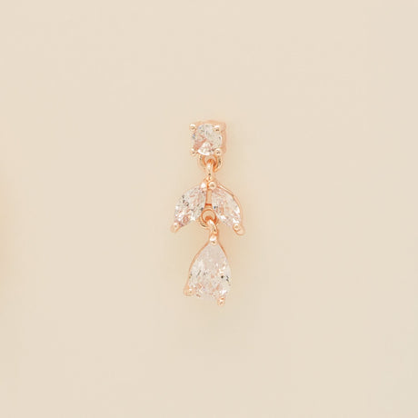 Belle Crystal Wedding Jewellery Set / Rose Gold