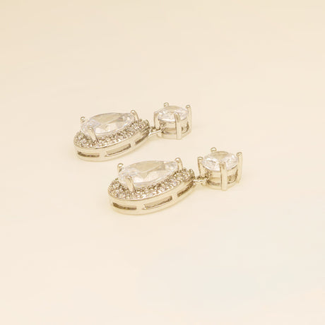 Club Classic Crystal Wedding Jewellery Set in Silver photo 5