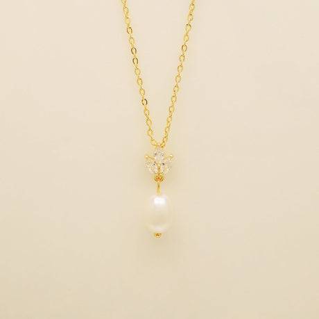 Coco Pearl and Crystal Drop Jewellery Set / Gold