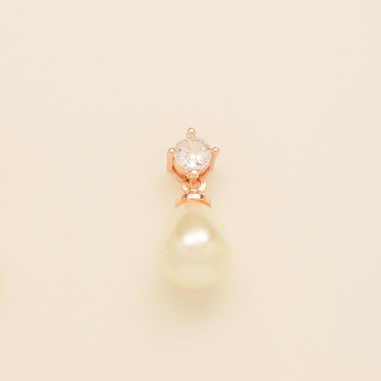 Eclipse Pearl and Crystal Bridal Wedding Jewellery Set / Rose Gold