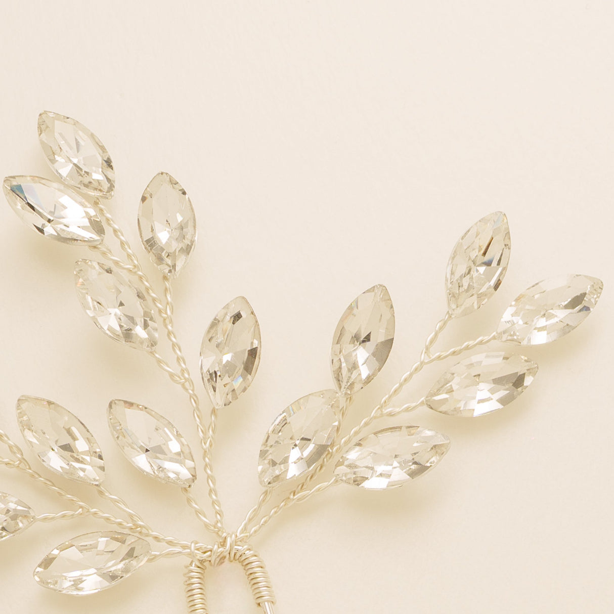 Elinor Crystal Spray Wedding Hair Pins in Silver photo 6