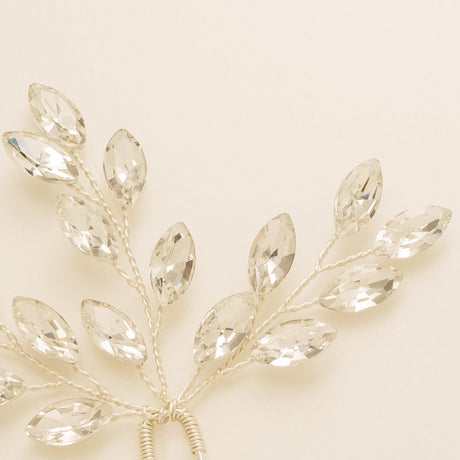 Elinor Crystal Spray Wedding Hair Pins in Silver photo 6