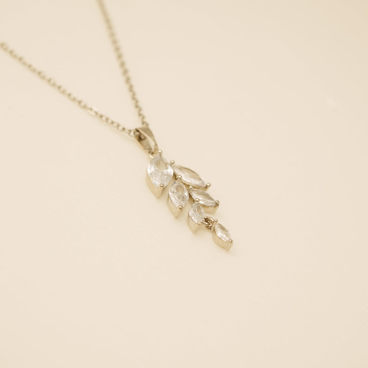 Fearne Crystal Wedding Jewellery Set / Silver
