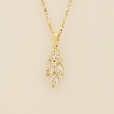 Lily Crystal Bridal Jewellery Set / Gold