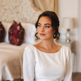 Fearne Crystal Wedding Earrings in Silver photo 3