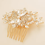 Gatsby Vintage Inspired Wedding Hair Comb in Gold photo 7