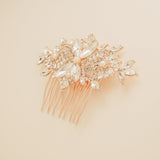 Gatsby Vintage Inspired Wedding Hair Comb in Rose Gold photo 6