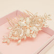 Gatsby Vintage Inspired Wedding Hair Comb in Rose Gold