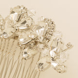 Lucinda Crystal Wedding Hair Comb / Silver
