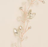 Tessa Long Crystal Hair Vine in Rose Gold