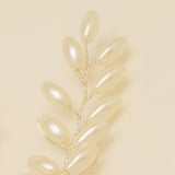 Pampas Style Pearl Sprigs Wedding Hair Pins / Silver