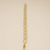 Annabella Teardrop Crystal Wedding Bracelet / Gold