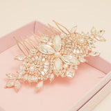 Gatsby Vintage Inspired Wedding Hair Comb / Rose Gold