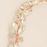 Evie Crystal Bridal Headband in Rose Gold photo 2