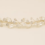 Evie Crystal Bridal Headband in Silver photo 2