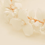 Poppy Romantic Ceramic Bridal Headband Crown in Gold photo 6