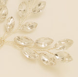 Elinor Crystal Spray Wedding Hair Pins / Silver