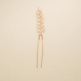 Pampas Style Pearl Sprigs Wedding Hair Pins / Rose Gold