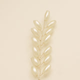 Pampas Style Pearl Sprigs Wedding Hair Pins / Silver