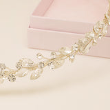 Evie Crystal Bridal Headband / Silver