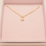 Annie Crystal Wedding Necklace / Gold