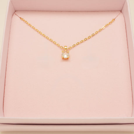 Annie Simple and Elegant Crystal Jewellery Set / Gold
