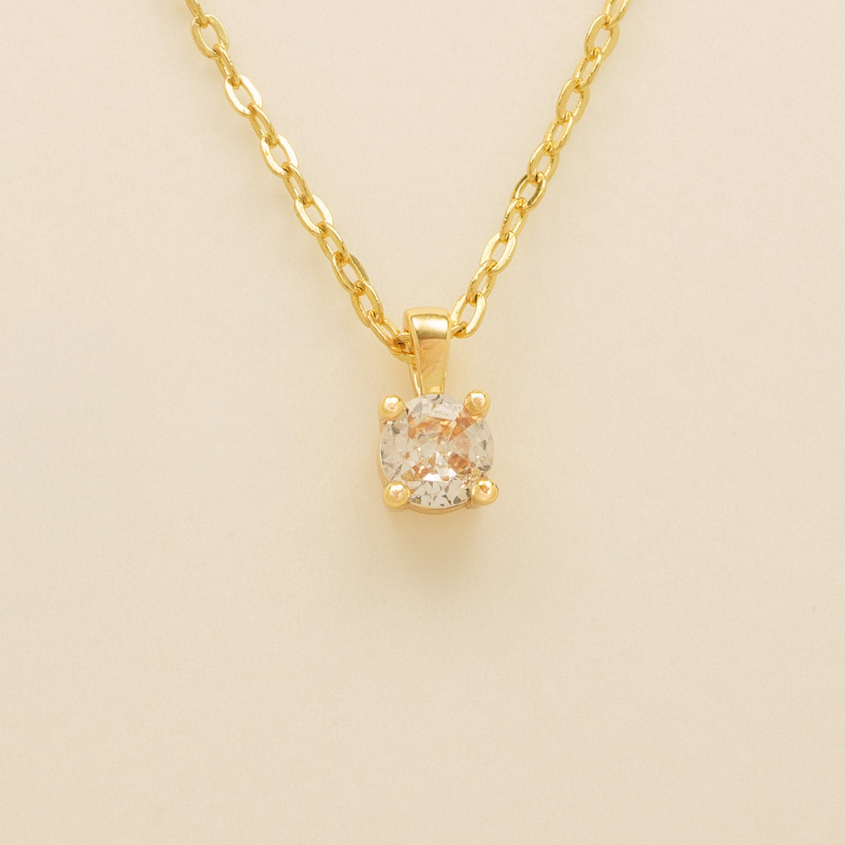 Annie Simple and Elegant Crystal Jewellery Set / Gold