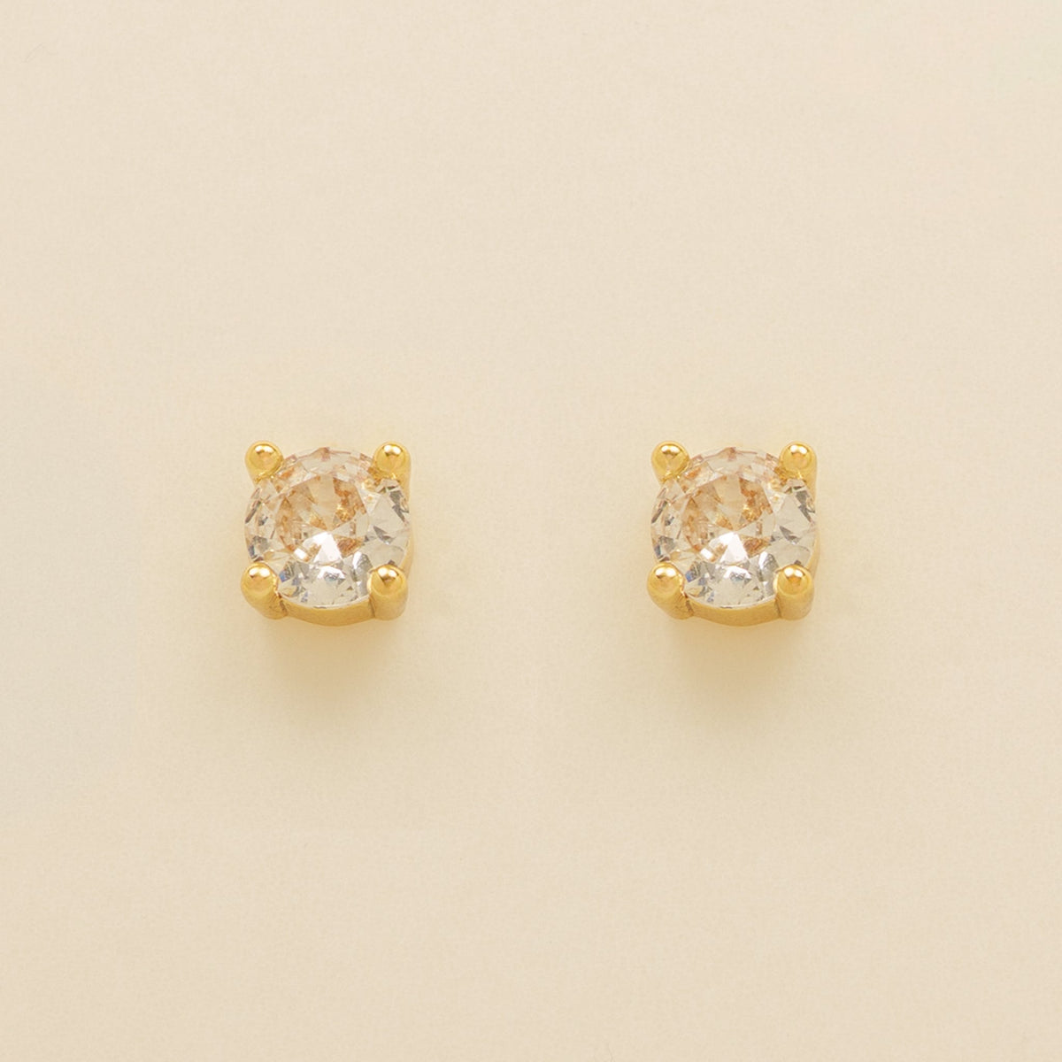 Annie Simple and Elegant Crystal Jewellery Set / Gold