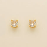 Annie Simple and Elegant Crystal Jewellery Set / Gold
