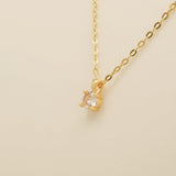 Annie Crystal Wedding Necklace / Gold