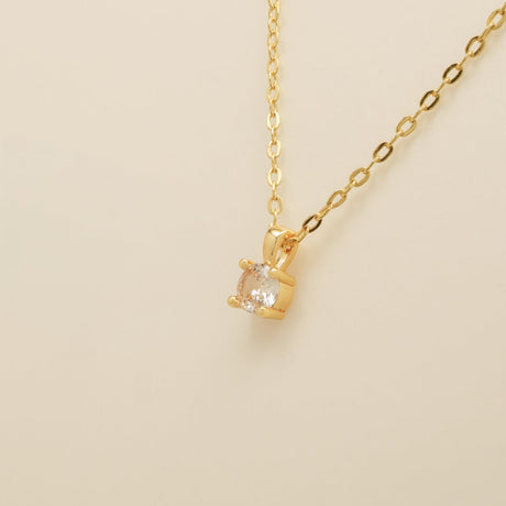 Annie Crystal Wedding Necklace / Gold