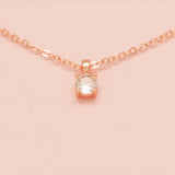 Annie Simple and Elegant Crystal Jewellery Set / Rose Gold