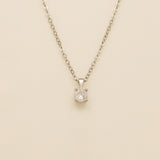 Annie Simple and Elegant Crystal Jewellery Set / Silver