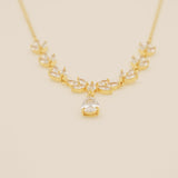 Belle Crystal Necklace / Gold