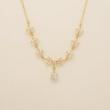 Belle Crystal Necklace / Gold