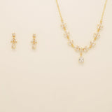 Belle Crystal Wedding Jewellery Set / Gold