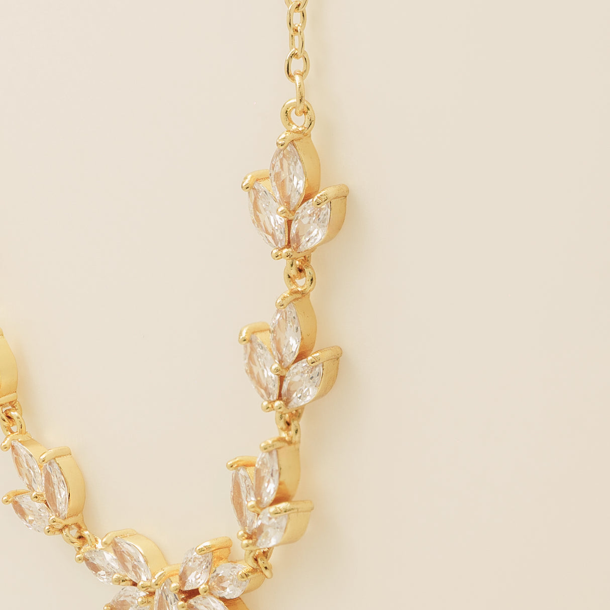 Belle Crystal Wedding Jewellery Set / Gold