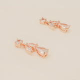 Belle Crystal Wedding Jewellery Set / Rose Gold