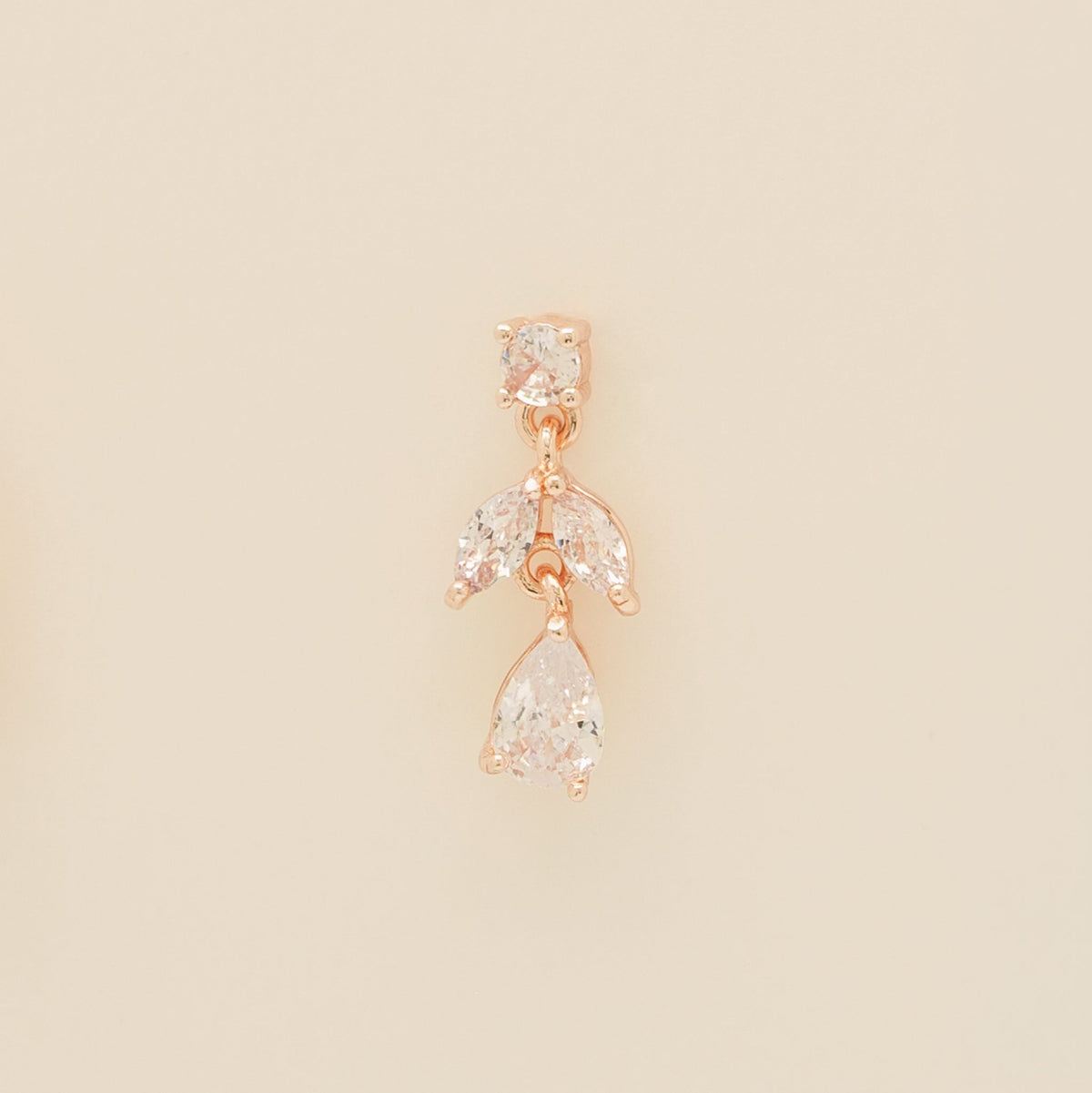 Belle Crystal Wedding Jewellery Set / Rose Gold