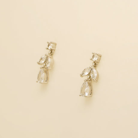 Belle Crystal Wedding Jewellery Set / Silver