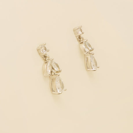 Belle Crystal Wedding Jewellery Set / Silver