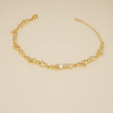 Cleo Crystal Wedding Bracelet / Gold