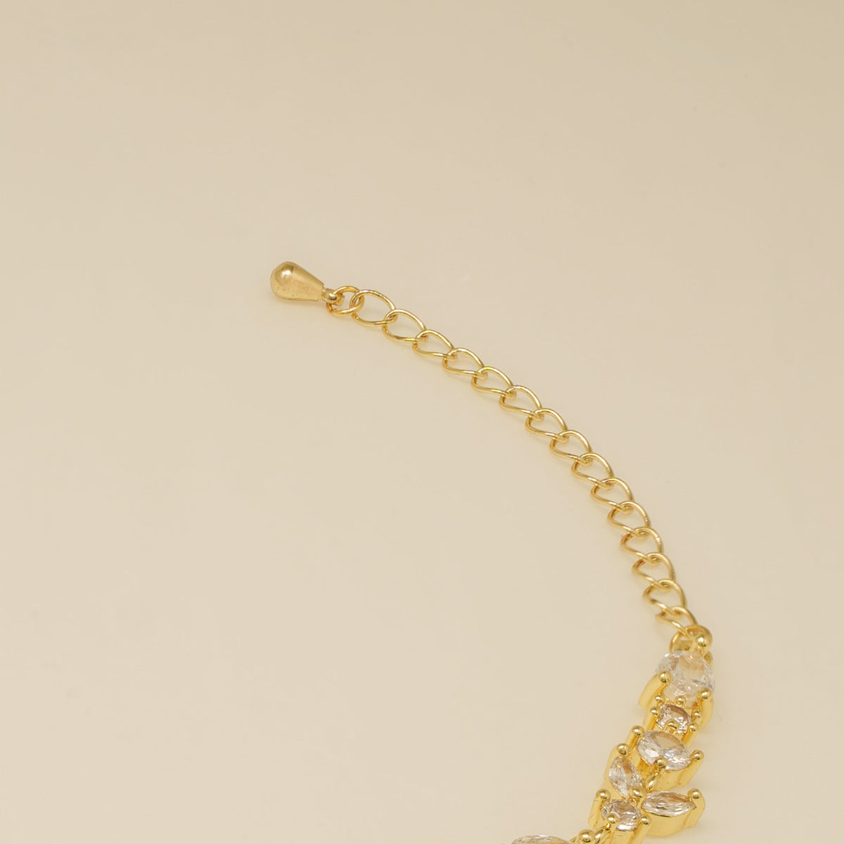 Cleo Crystal Wedding Bracelet / Gold