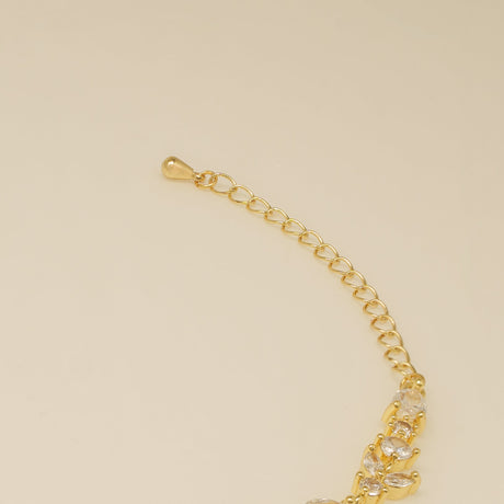 Cleo Crystal Wedding Bracelet / Gold