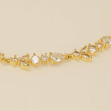 Cleo Crystal Wedding Bracelet / Gold