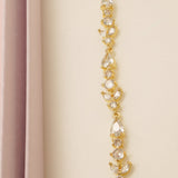Cleo Crystal Wedding Bracelet / Gold